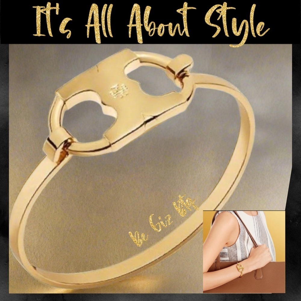 Tory Burch Authentic Gold Gemini Link ID Bracelet